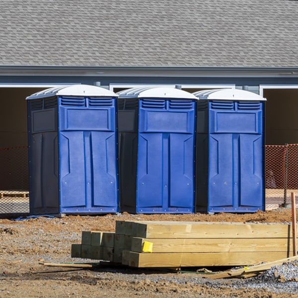 what is the maximum capacity for a single porta potty in Woodward OK